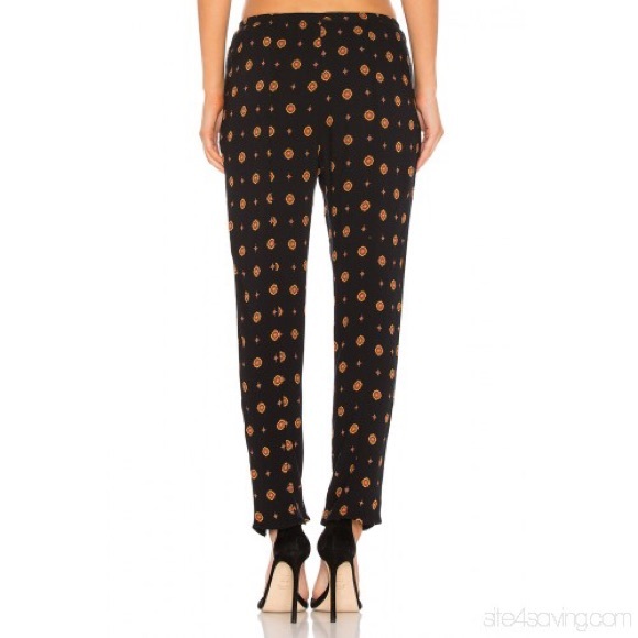 FREE PEOPLE Black combo ankle rayon pants Small - Picture 4 of 8